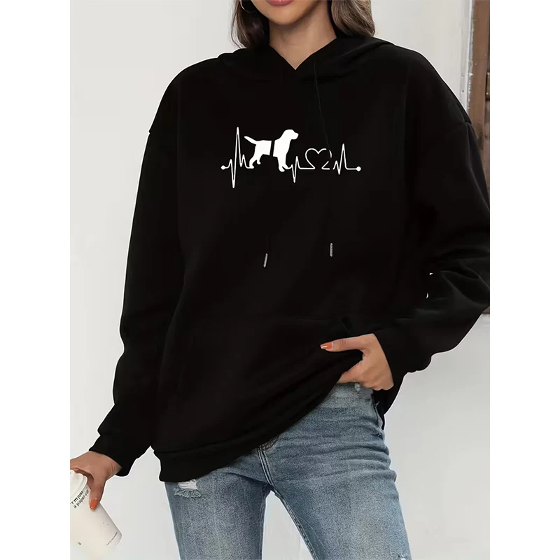 Повседневные женские толстовки с милым принтом собаки 2000-х годов, забавные толстовки Kawaii, осенне-зимняя одежда с длинными рукавами и капюшоном
Повседневные женские толстовки с милым принтом собаки 2000-х годов, забавные толстовки Kawaii, осенне-зимняя одежда с длинными рукавами и капюшоном