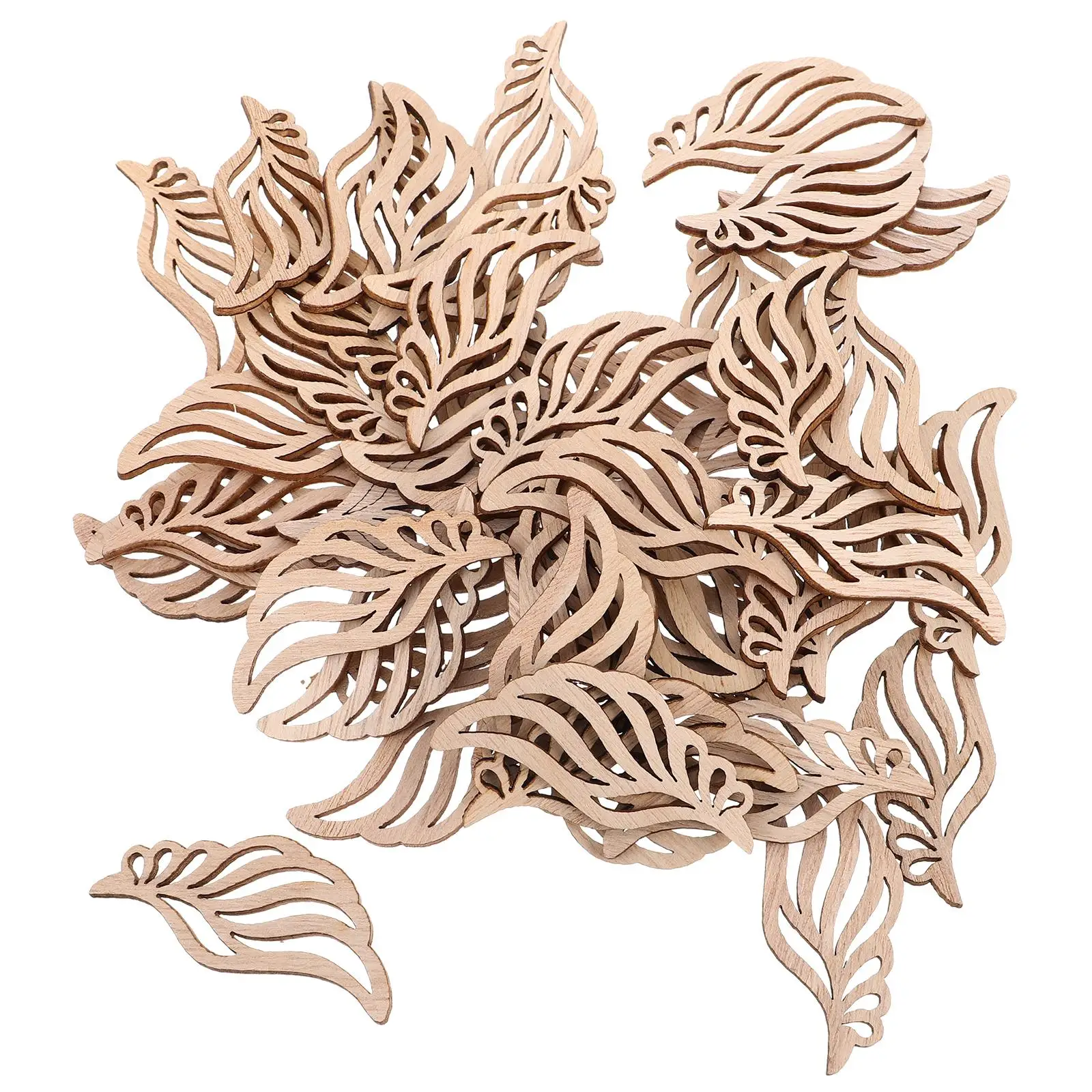 50pcs Angel Wings Wood Piece Crafts Natural Finish Wooden Cutouts for DIY Decorations Unfinished Wood Chips Small Size
50pcs Angel Wings Wood Piece Crafts Natural Finish Wooden Cutouts for DIY Decorations Unfinished Wood Chips Small Size