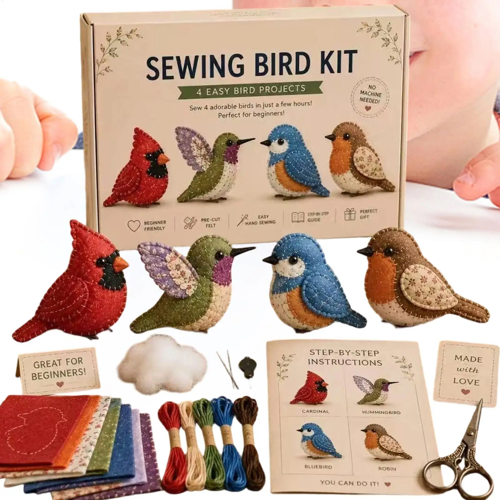 DIY Animal Beading Kit Gnome Bird Puppy Cat Cute Easy DIY Beading Embroidery Kit For Adults Teens Beginners Enthusiasts Craft
DIY Animal Beading Kit Gnome Bird Puppy Cat Cute Easy DIY Beading Embroidery Kit For Adults Teens Beginners Enthusiasts Craft