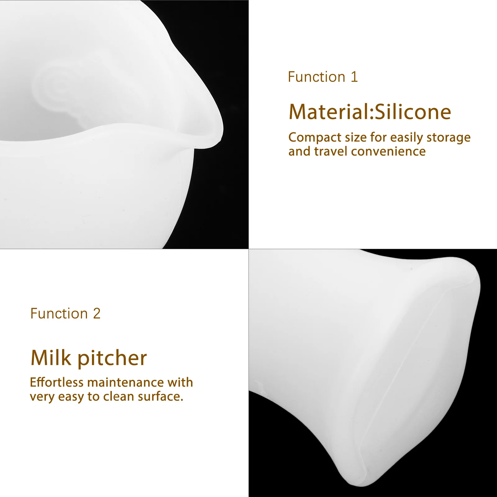 Silicone Milk Pitcher Small Creamer Jug Compact Wear Resistant Easy Clean Pouring Cream Coffee Supplies Milk Pitcher
Silicone Milk Pitcher Small Creamer Jug Compact Wear Resistant Easy Clean Pouring Cream Coffee Supplies Milk Pitcher