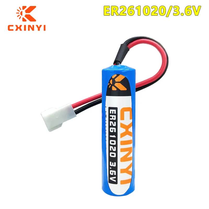 CXINYI ER261020 3.6V lithium battery used for detecting instrument sensors, flow meters, coal mine detectors
CXINYI ER261020 3.6V lithium battery used for detecting instrument sensors, flow meters, coal mine detectors