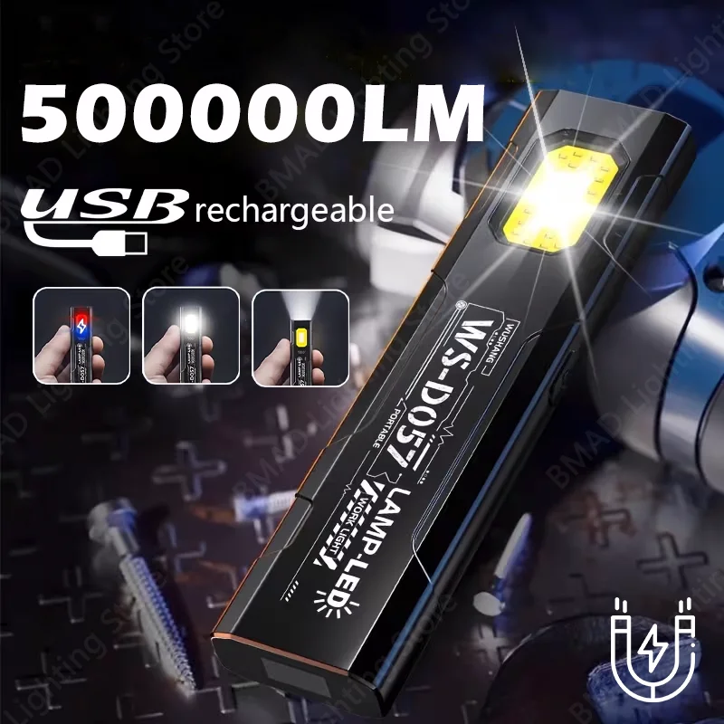 Светодиодный фонарик COB, магнитный портативный мини-фонарик, карманный фонарь, прожектор, рабочий аварийный светильник типа C, перезаряжаемый для экстренной помощи
Светодиодный фонарик COB, магнитный портативный мини-фонарик, карманный фонарь, прожектор, рабочий аварийный светильник типа C, перезаряжаемый для экстренной помощи
