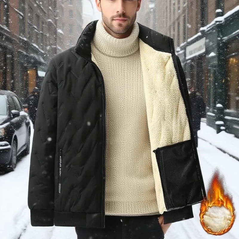 Winter Fleece Lined Jacket Men Autumn Thicken Lamb Fleece Jackets Windproof Snow Coats Men Outerwear Warm Parkas Jacket for Men
Winter Fleece Lined Jacket Men Autumn Thicken Lamb Fleece Jackets Windproof Snow Coats Men Outerwear Warm Parkas Jacket for Men