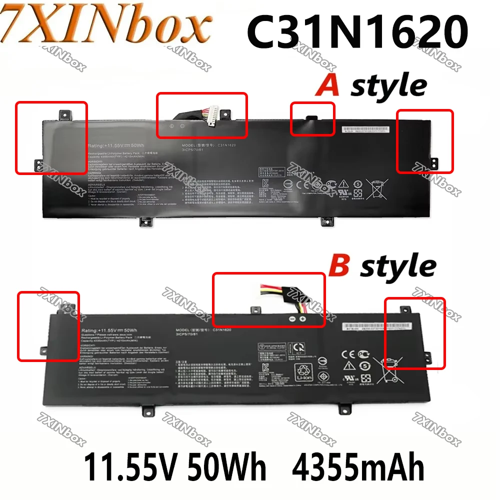 7XINbox C31N1620 11.55V 50Wh Laptop Battery For Asus Zenbook UX3400UA UX3430UQ UX430 UX430UQ UX430UA UX430UN P5440FF Pro PU404
7XINbox C31N1620 11.55V 50Wh Laptop Battery For Asus Zenbook UX3400UA UX3430UQ UX430 UX430UQ UX430UA UX430UN P5440FF Pro PU404