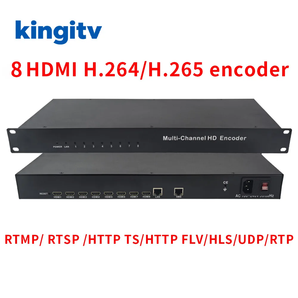 8-канальный HD-кодер H265 HEVC H264 для сетей IPTV и CATV, кодер потокового вещания, поддержка Web Push, HDMI-IP-кодер для прямой трансляции видео.
8-канальный HD-кодер H265 HEVC H264 для сетей IPTV и CATV, кодер потокового вещания, поддержка Web Push, HDMI-IP-кодер для прямой трансляции видео.