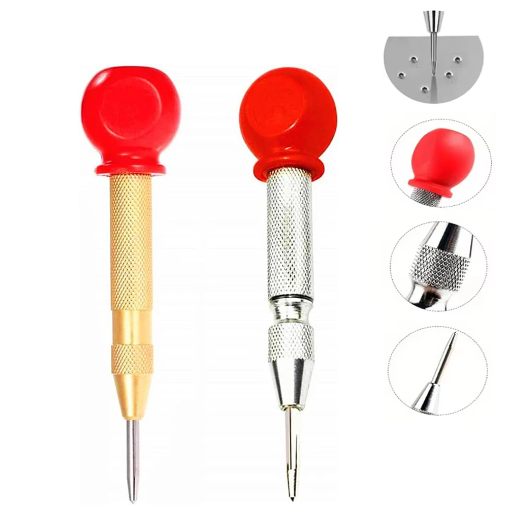 Automatic Center Punch Spring Loaded 5.11Inch Adjustable One-Handed - Glass Breaker Window Puncher Metal Woodworking Punch Tool
Automatic Center Punch Spring Loaded 5.11Inch Adjustable One-Handed - Glass Breaker Window Puncher Metal Woodworking Punch Tool