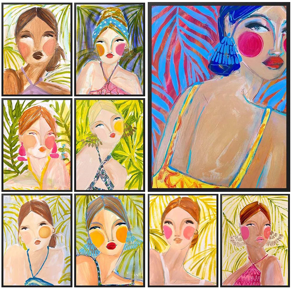 Cartoon Girl Watercolor Woman Portrait Poster Wall Art Canvas Painting Home Nordic Decor Wall Pictures For Living Room Unframed
Cartoon Girl Watercolor Woman Portrait Poster Wall Art Canvas Painting Home Nordic Decor Wall Pictures For Living Room Unframed