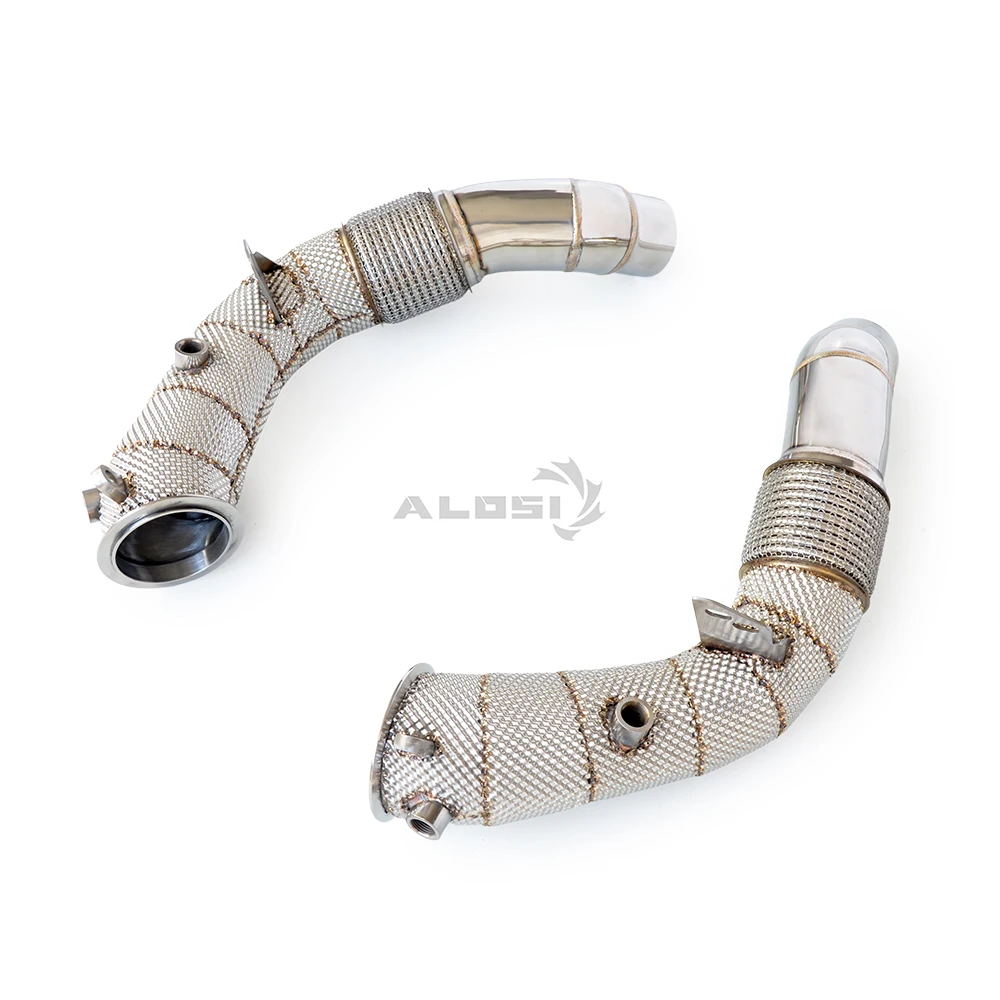For BMW M6 2012-2018 F12 F13 S63 high-performance stainless steel exhaust downpipe with heat shield
For BMW M6 2012-2018 F12 F13 S63 high-performance stainless steel exhaust downpipe with heat shield