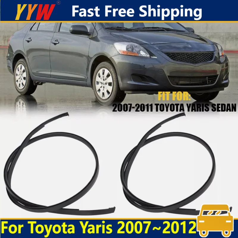 2PCS Car Roof Decoraton Strip For Toyota Yaris 2007~2012 Sedan Left Right & Roof Drip Molding Weatherstrip Impermeable 2010 2011
2PCS Car Roof Decoraton Strip For Toyota Yaris 2007~2012 Sedan Left Right & Roof Drip Molding Weatherstrip Impermeable 2010 2011