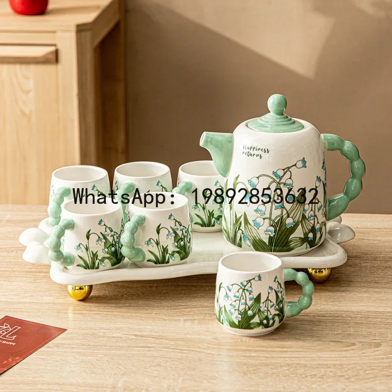 a-15 new chinese style wedding tea set - housewarming gift ceramic gift box - floral pastoral water set
a-15 new chinese style wedding tea set - housewarming gift ceramic gift box - floral pastoral water set