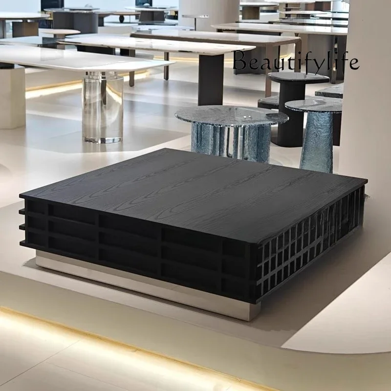 BJ Medieval Style Designer Style Creative Minimalist Coffee Table Solid Wood Rectangle Black Retro Art Italian Fashion
BJ Medieval Style Designer Style Creative Minimalist Coffee Table Solid Wood Rectangle Black Retro Art Italian Fashion