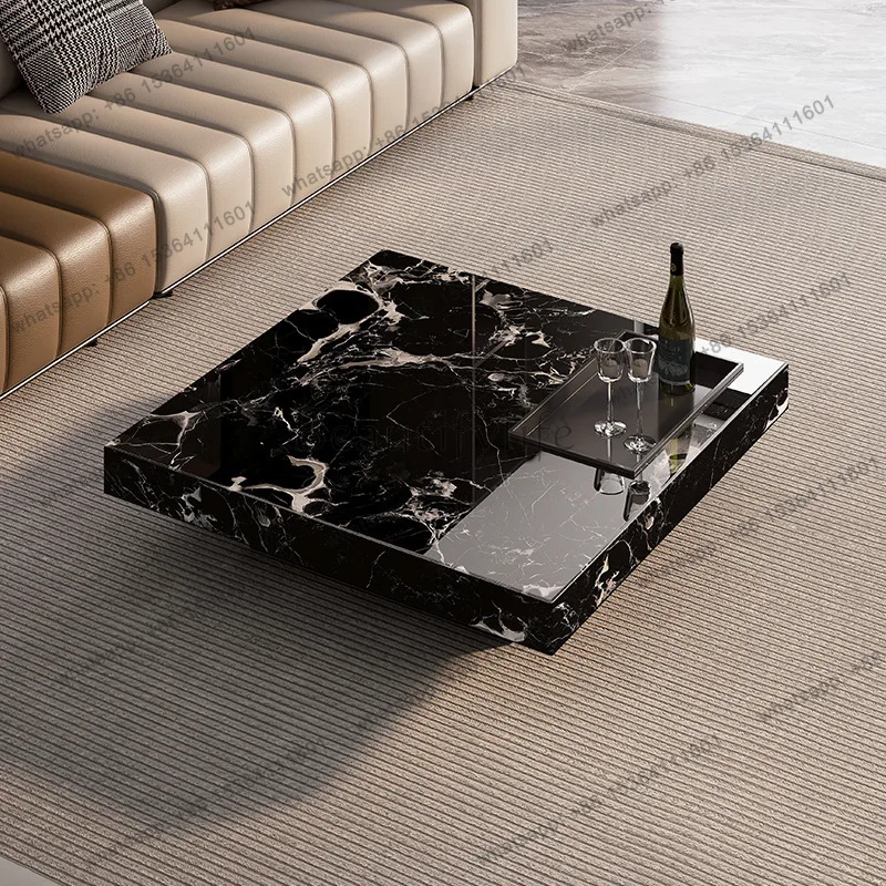 Natural black rose marble coffee table Italian minimalist light luxury high-end suspended luxury stone coffee table
Natural black rose marble coffee table Italian minimalist light luxury high-end suspended luxury stone coffee table