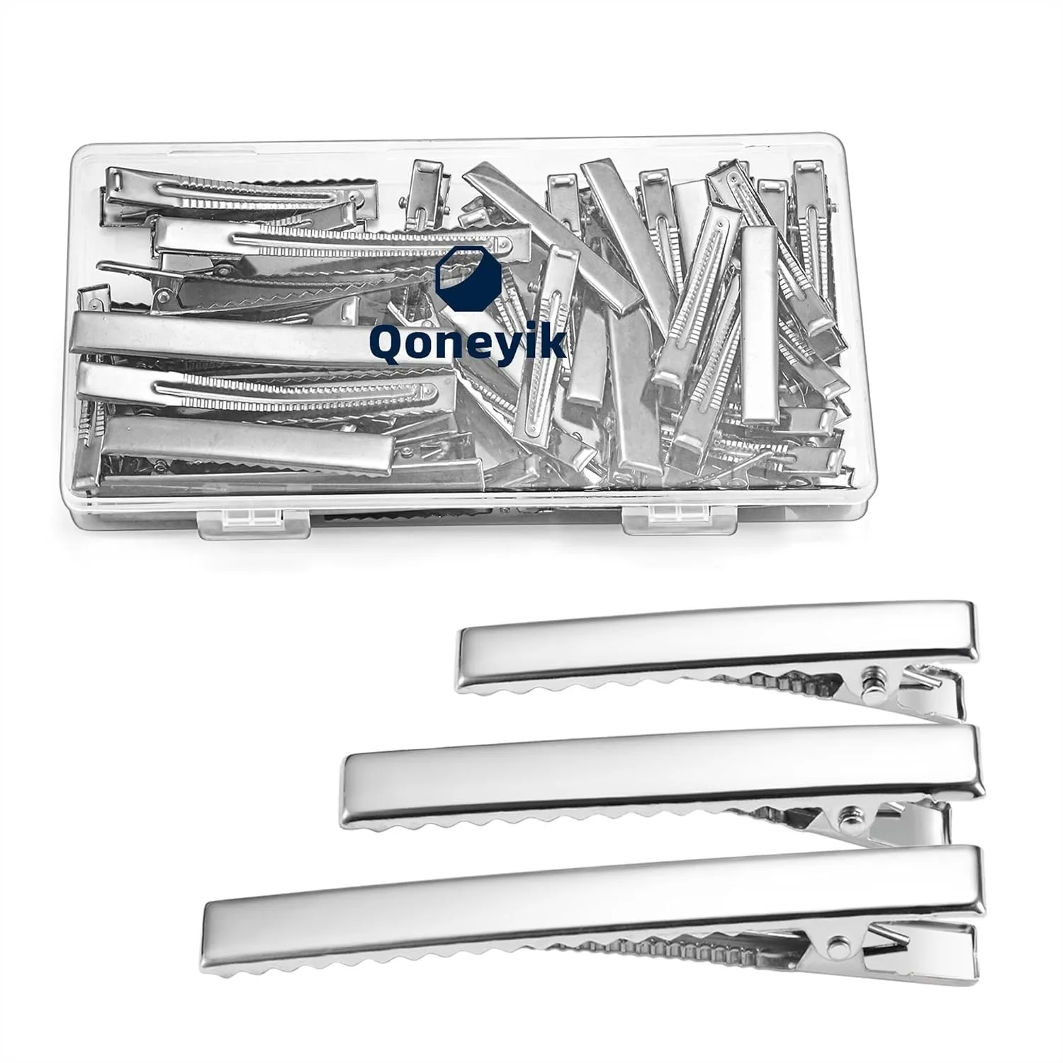 45 Pcs Metal Hair Accessories Set Alligator Hair Clips For Bow Making 3 Sizes Silver Hair Curlers Salon Grips DIY Hairpins With Case
45 Pcs Metal Hair Accessories Set Alligator Hair Clips For Bow Making 3 Sizes Silver Hair Curlers Salon Grips DIY Hairpins With Case