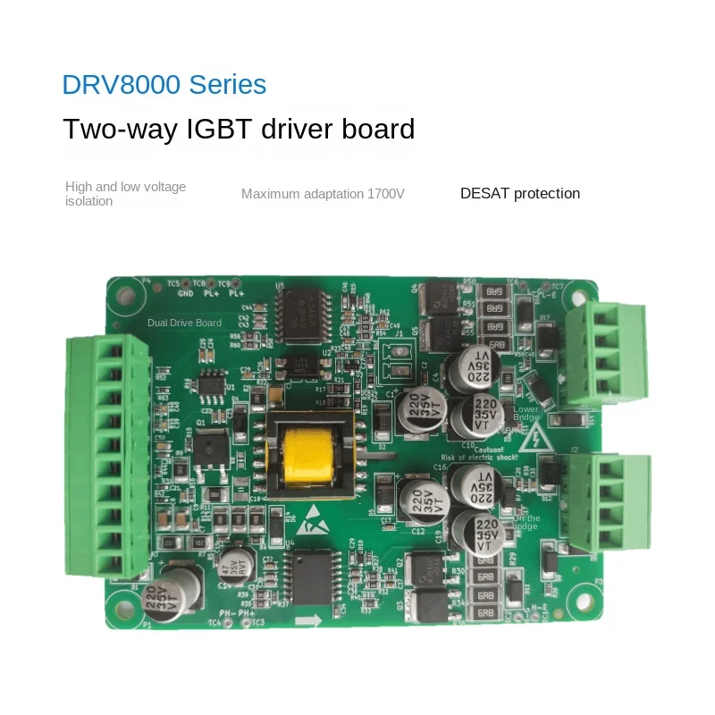 Dual IGBT Driver Board SiC Driver Board Adjustable Gate Voltage Isolated Driver DRV8000 Customizable
Dual IGBT Driver Board SiC Driver Board Adjustable Gate Voltage Isolated Driver DRV8000 Customizable