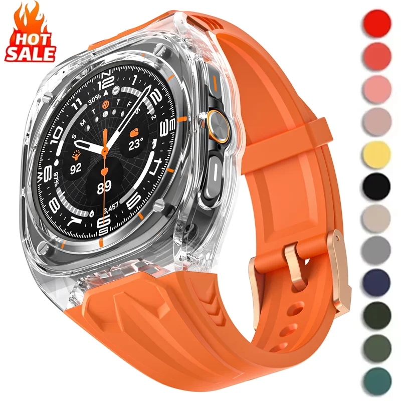 Mod Kit Strap+Case for Samsung Galaxy Watch 7 Ultra 47mm Silicone Loop Band Bracelet for Galaxy Watch Ultra Men Sport Wristband
Mod Kit Strap+Case for Samsung Galaxy Watch 7 Ultra 47mm Silicone Loop Band Bracelet for Galaxy Watch Ultra Men Sport Wristband