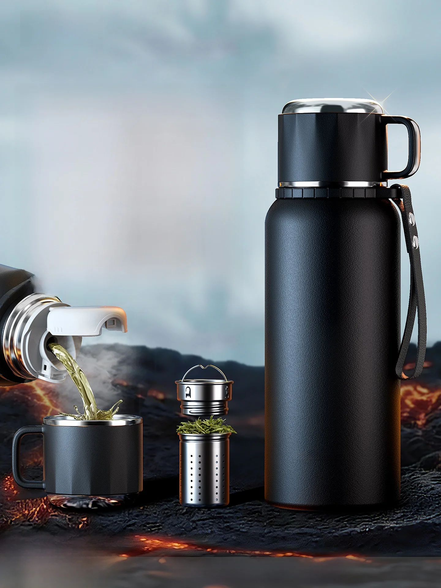 ONEDAY Large Capacity Stainless Steel Tea Water Separation Insulated Mug Men's 2026 New Tea Brewing Water Bottle Cup
ONEDAY Large Capacity Stainless Steel Tea Water Separation Insulated Mug Men's 2026 New Tea Brewing Water Bottle Cup