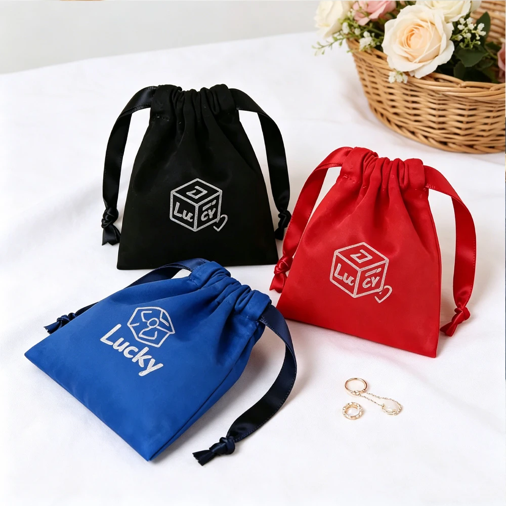 Custom 50Pcs/Lot Flannel Drawstring Pouches With Ribbon For Gift Jewelry Display Packaging Storage Dust Stroage Bags Packaging
Custom 50Pcs/Lot Flannel Drawstring Pouches With Ribbon For Gift Jewelry Display Packaging Storage Dust Stroage Bags Packaging