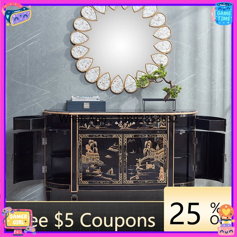 Новый буфет в китайском стиле для прихожей, в стиле лёгкой роскоши, напольный, полукруглый, для гостиной, тумба для хранения в прихожей
Новый буфет в китайском стиле для прихожей, в стиле лёгкой роскоши, напольный, полукруглый, для гостиной, тумба для хранения в прихожей