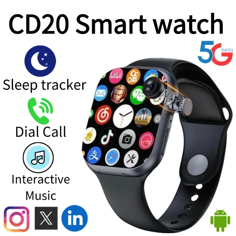 Новейшие умные часы 5G Global Edition, 2,29-дюймовый AMOLED-дисплей, вращающаяся на 180 градусов камера, SIM-карта, Wi-Fi, GPS, видеозвонки
Новейшие умные часы 5G Global Edition, 2,29-дюймовый AMOLED-дисплей, вращающаяся на 180 градусов камера, SIM-карта, Wi-Fi, GPS, видеозвонки