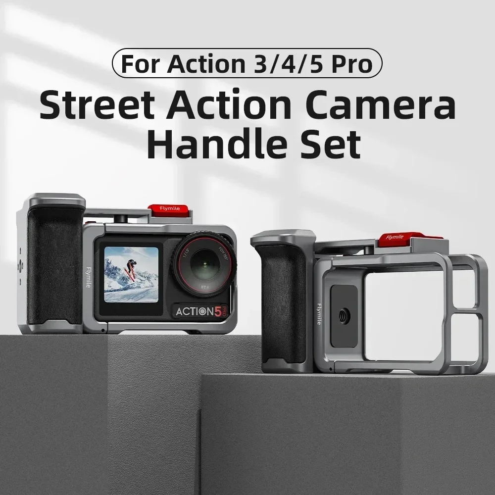 Metal Street Grip Holder For DJI Action 3/4/5 Pro Action Camera Aluminum Alloy Xplorer Grip With Cold Shoe Vlog Camera Holder
Metal Street Grip Holder For DJI Action 3/4/5 Pro Action Camera Aluminum Alloy Xplorer Grip With Cold Shoe Vlog Camera Holder