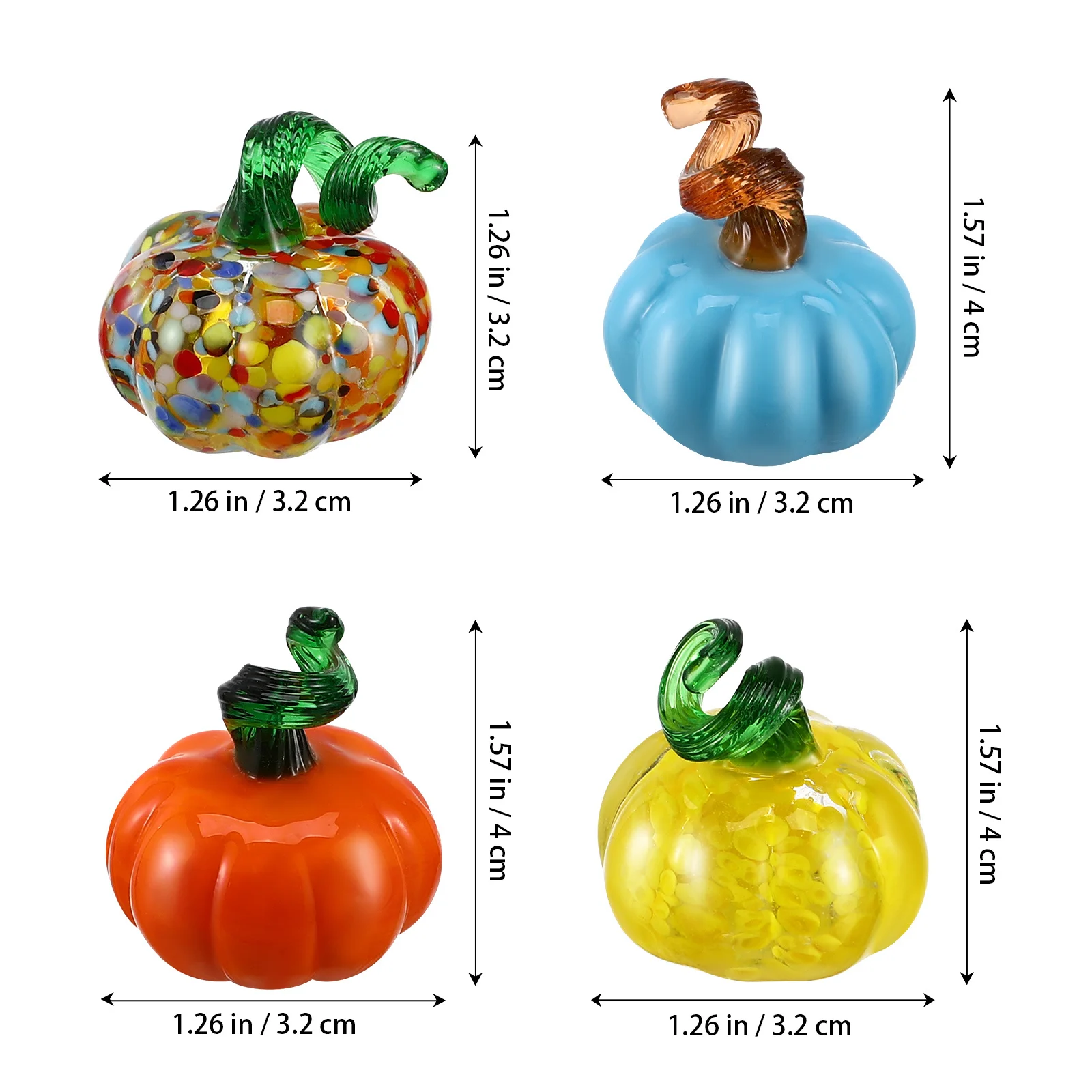 4Pcs Glass Vegetable Decors Exquisite Craftsmanship Versatile Home Decor Autumn Thanksgiving Desktop Ornament Pumpkin Decors
4Pcs Glass Vegetable Decors Exquisite Craftsmanship Versatile Home Decor Autumn Thanksgiving Desktop Ornament Pumpkin Decors