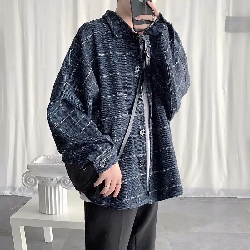 Мужское осеннее винтажное шерстяное пальто в клетку свободного кроя, модное брендовое, приталенное, весеннее, из полиэстера, стандартной длины
Мужское осеннее винтажное шерстяное пальто в клетку свободного кроя, модное брендовое, приталенное, весеннее, из полиэстера, стандартной длины