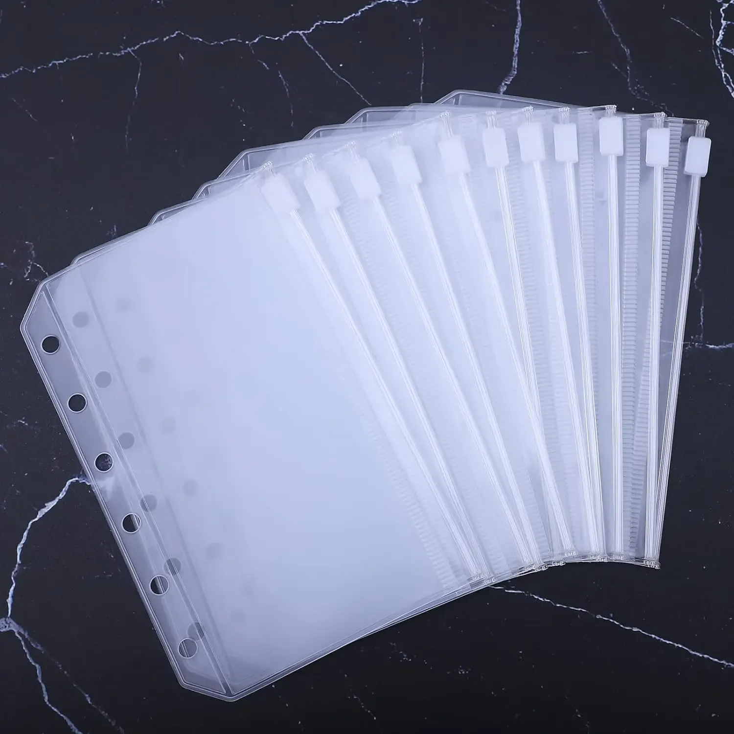 Budget Envelopes Loose Leaf Bag Waterproof For Binder Notebook Planner Zipper Binder Pockets PVC Cash 6-Hole for A6
Budget Envelopes Loose Leaf Bag Waterproof For Binder Notebook Planner Zipper Binder Pockets PVC Cash 6-Hole for A6
