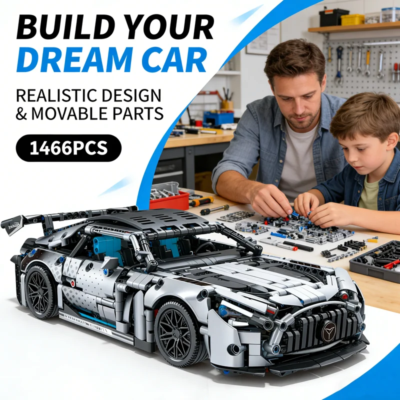 Набор конструктора City Technical Hypercar MOC, более 1300 деталей, масштаб 1:14, супербыстрый автомобиль, игрушка для сборки, подарок для детей и взрослых
Набор конструктора City Technical Hypercar MOC, более 1300 деталей, масштаб 1:14, супербыстрый автомобиль, игрушка для сборки, подарок для детей и взрослых