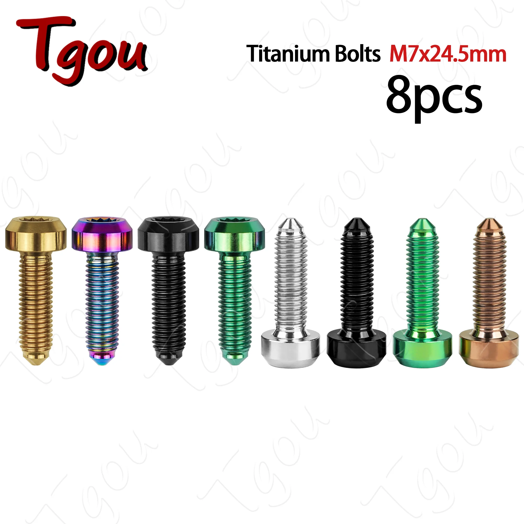Tgou Titanium Bolt M7x24.5mm 12 Angle Head 6.4mm Fasteners for Motorcycle/Automotive Split Rim Applications 8pcs
Tgou Titanium Bolt M7x24.5mm 12 Angle Head 6.4mm Fasteners for Motorcycle/Automotive Split Rim Applications 8pcs
