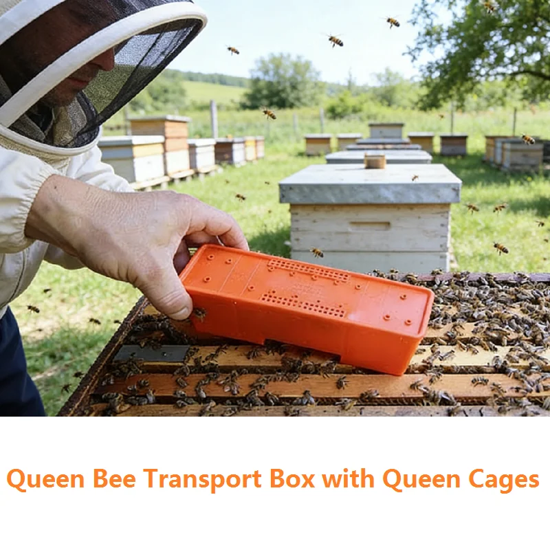 Queen Bee Transport Box with Queen Cages JZBZ Queens Battery Box for Queen Shipping Bee Rearing Incubator Case Beekeeping Tools
Queen Bee Transport Box with Queen Cages JZBZ Queens Battery Box for Queen Shipping Bee Rearing Incubator Case Beekeeping Tools