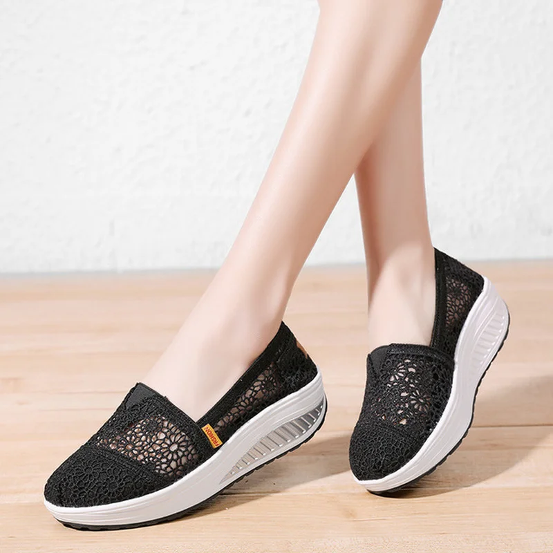 Women Platform Shoes Fashion Sneakers Middle Heels Woman Elegant Sweet Air Mesh Breathable Summer Shoes Casual Light Non-slip
Women Platform Shoes Fashion Sneakers Middle Heels Woman Elegant Sweet Air Mesh Breathable Summer Shoes Casual Light Non-slip