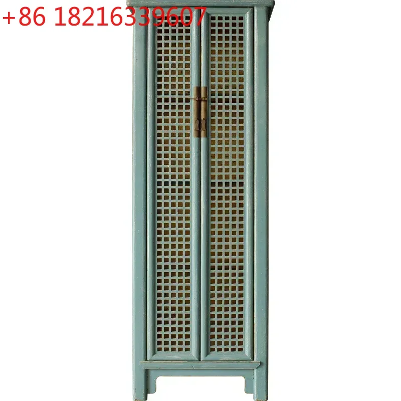 Solid Wood Distressed 2-Door Antique Wine Cabinet Gold Jade inside Gold Foil Wardrobe Bathroom Cabinet
Solid Wood Distressed 2-Door Antique Wine Cabinet Gold Jade inside Gold Foil Wardrobe Bathroom Cabinet