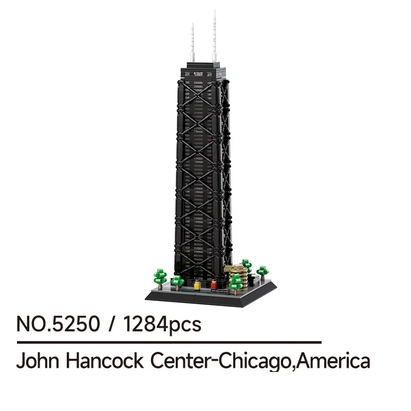 World Famous Commercial Architecture United States Chicago John Hancock Center Building Block Creative Model Brick Toy For Gifts
World Famous Commercial Architecture United States Chicago John Hancock Center Building Block Creative Model Brick Toy For Gifts
