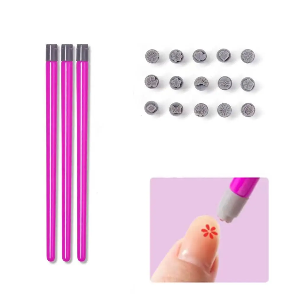 3D Heart/Daisy/Butterfly Nail Art Stamp Pen Non-Alcoholic Easy DIY Manicure Carving Mold Nail Print Nail Stamping Manicure Tool
3D Heart/Daisy/Butterfly Nail Art Stamp Pen Non-Alcoholic Easy DIY Manicure Carving Mold Nail Print Nail Stamping Manicure Tool