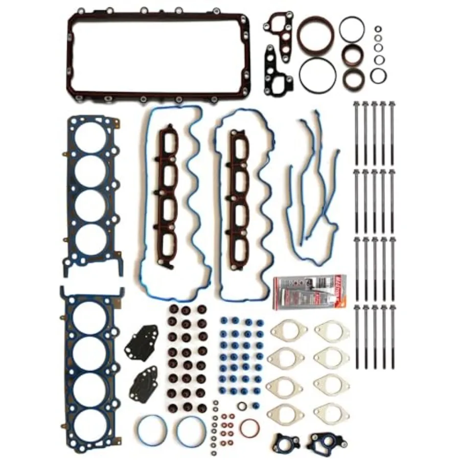 Полный комплект прокладок, болты головки для Expedition 2007-2014 Lincoln Navigator 2007-2014, алюминиевое серебряное высокопроизводительное уплотнение
Полный комплект прокладок, болты головки для Expedition 2007-2014 Lincoln Navigator 2007-2014, алюминиевое серебряное высокопроизводительное уплотнение