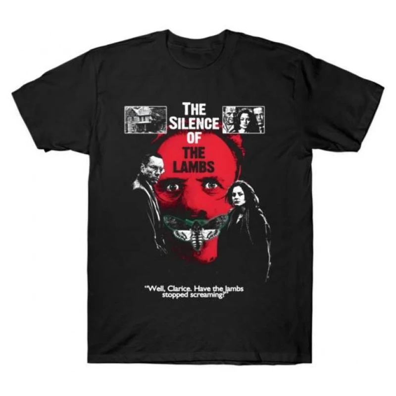 0426 Silence of the lambs Horror movie Hannibal Gift t shirt Scary Cannibal Graphic Clothes 100% cotton All size Tee S-6XL
0426 Silence of the lambs Horror movie Hannibal Gift t shirt Scary Cannibal Graphic Clothes 100% cotton All size Tee S-6XL