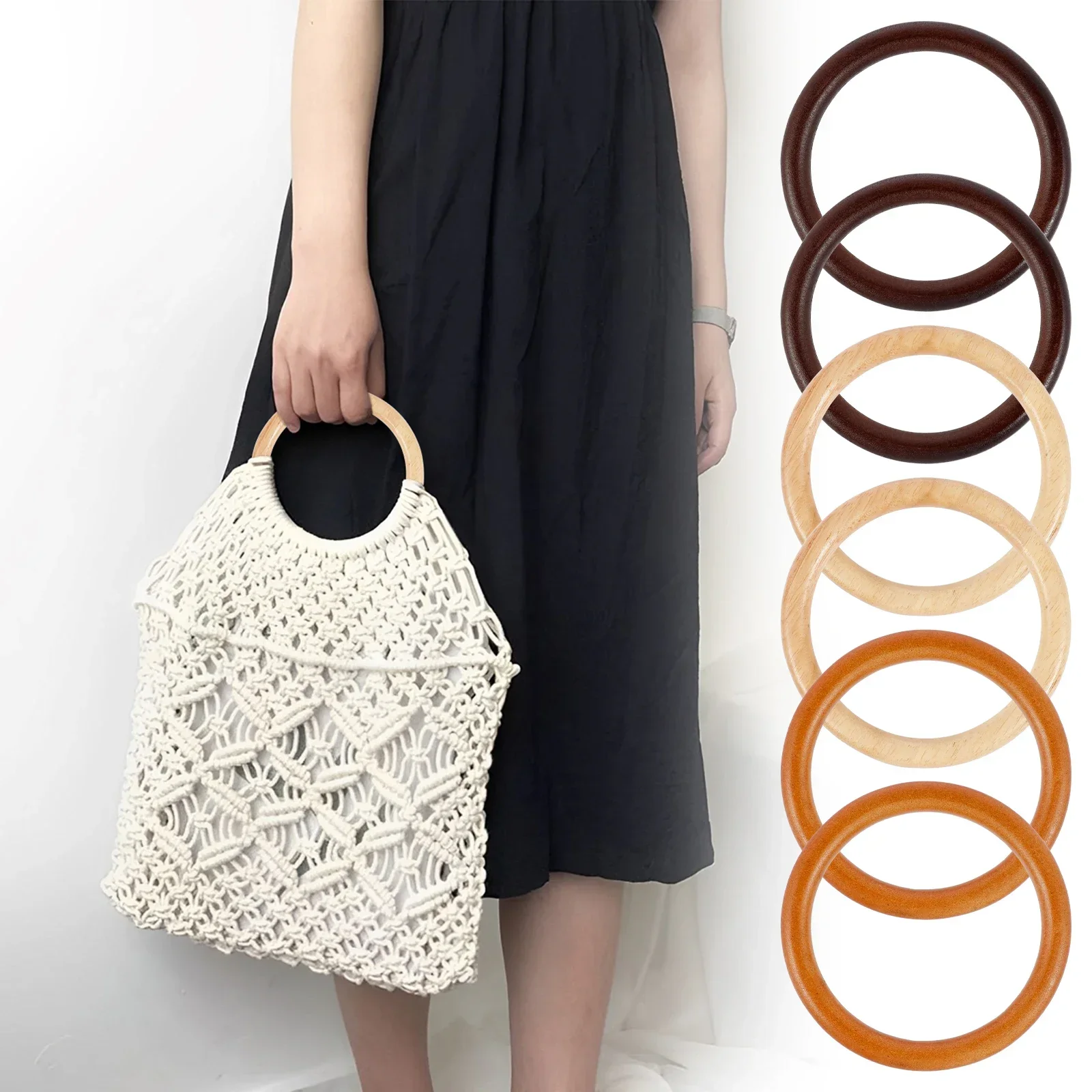 6pcs Purse Handles 3 Colors Wooden Flat Round Purse Handle for Handmade Beach Bag Handbags Purse Handles
6pcs Purse Handles 3 Colors Wooden Flat Round Purse Handle for Handmade Beach Bag Handbags Purse Handles