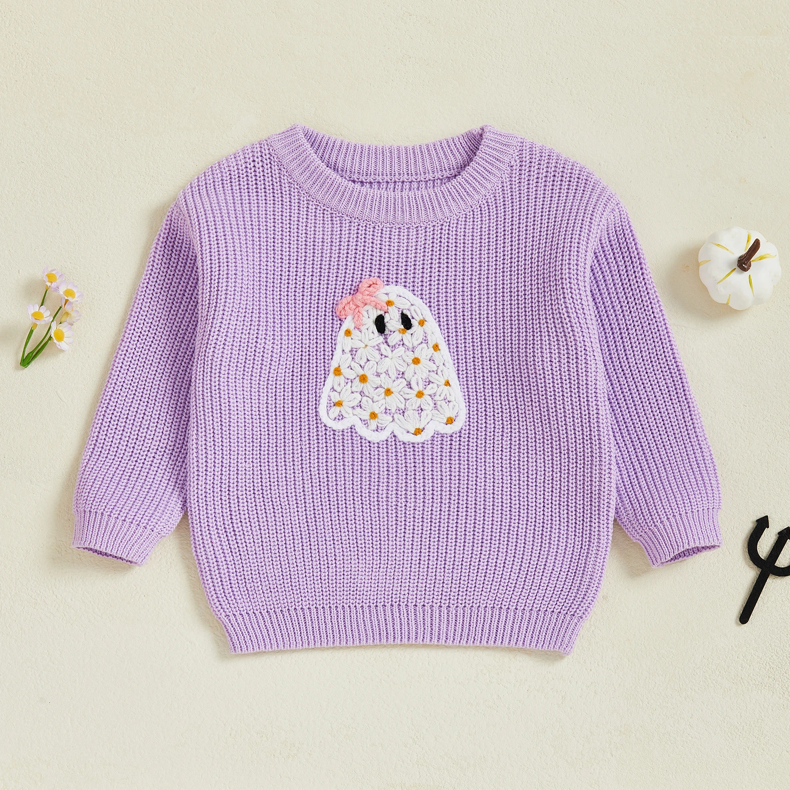 VISgogo 1-5 Years Kids Girls Fall Winter Sweater Long Sleeve Crew Neck Ghost Warm Winter Sweater Halloween Clothes
VISgogo 1-5 Years Kids Girls Fall Winter Sweater Long Sleeve Crew Neck Ghost Warm Winter Sweater Halloween Clothes