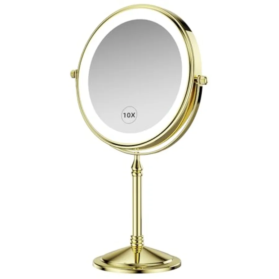 4000 mAh Rechargeable Lighted Makeup Mirror 10x Magnification Vanity Mirror Tabletop Two-Sided Swivel Gifts for Women Wife Mom
4000 mAh Rechargeable Lighted Makeup Mirror 10x Magnification Vanity Mirror Tabletop Two-Sided Swivel Gifts for Women Wife Mom