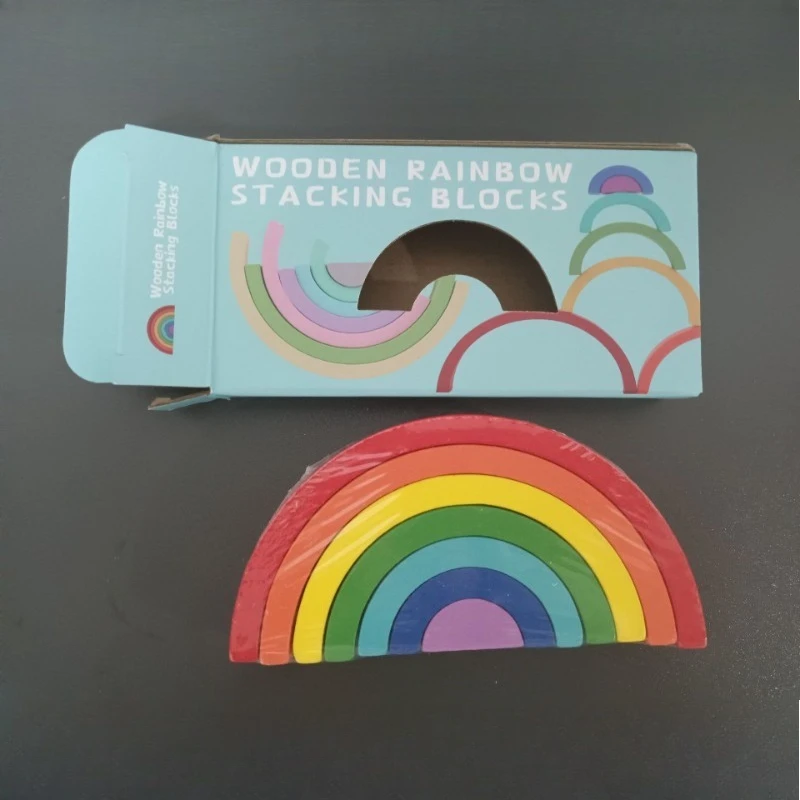 Rainbow Colorful Wooden Building Blocks Montessori Toys Arch Bridge Large Wood Assemble Block Baby Educational Toy For Children
Rainbow Colorful Wooden Building Blocks Montessori Toys Arch Bridge Large Wood Assemble Block Baby Educational Toy For Children