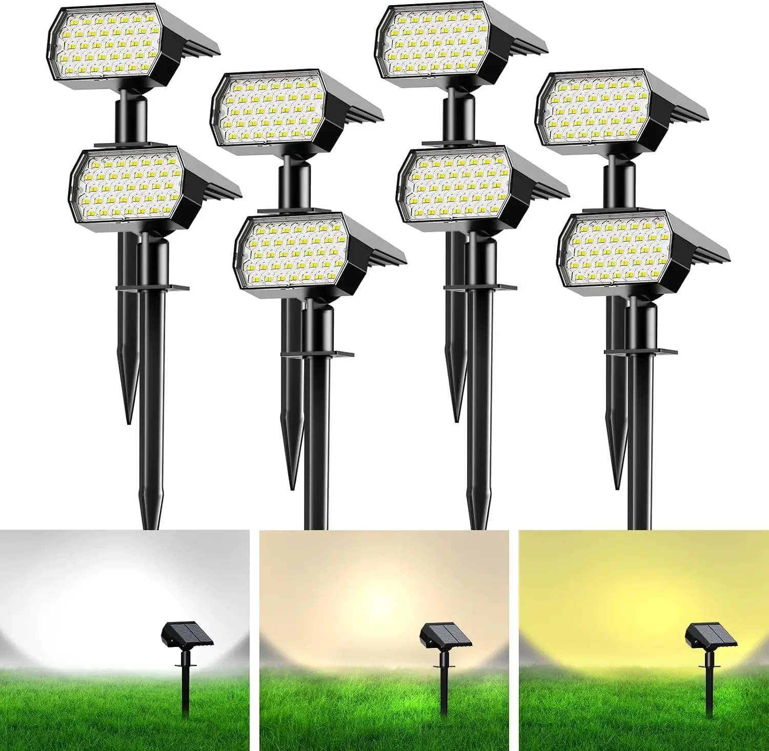 Solar Spot Lights Outdoor 74 LED 3 Colors 2-in-1 Solar Landscape Spotlights IP65 Waterproof for Yard Garden Pathway Walkway Psd
Solar Spot Lights Outdoor 74 LED 3 Colors 2-in-1 Solar Landscape Spotlights IP65 Waterproof for Yard Garden Pathway Walkway Psd