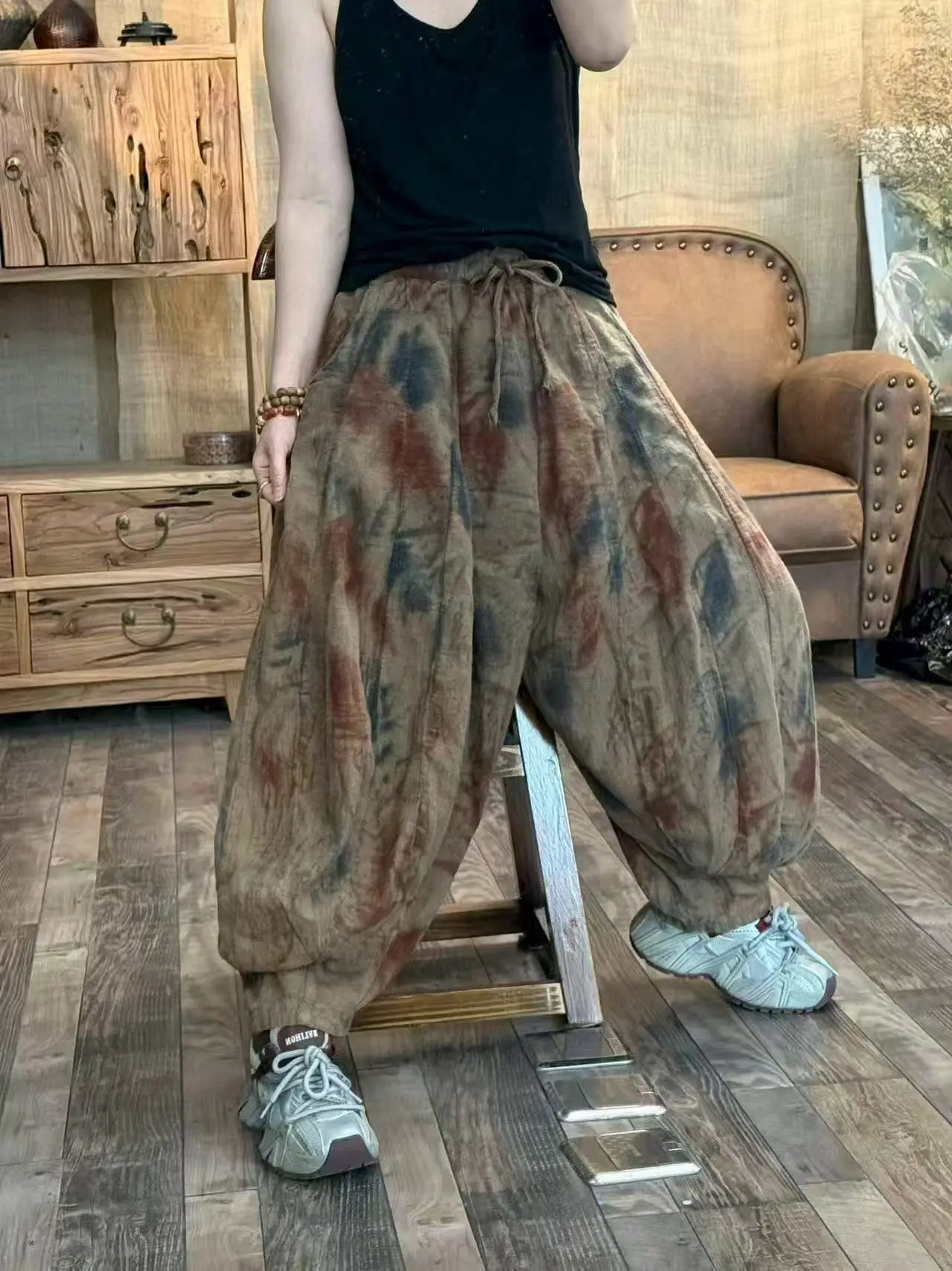 Retro adient Linen Lantern Pants Women's Loose Wide Leg Dstring Zen Sle Casual Trousers High Waist Elastic Waisand
Retro adient Linen Lantern Pants Women's Loose Wide Leg Dstring Zen Sle Casual Trousers High Waist Elastic Waisand