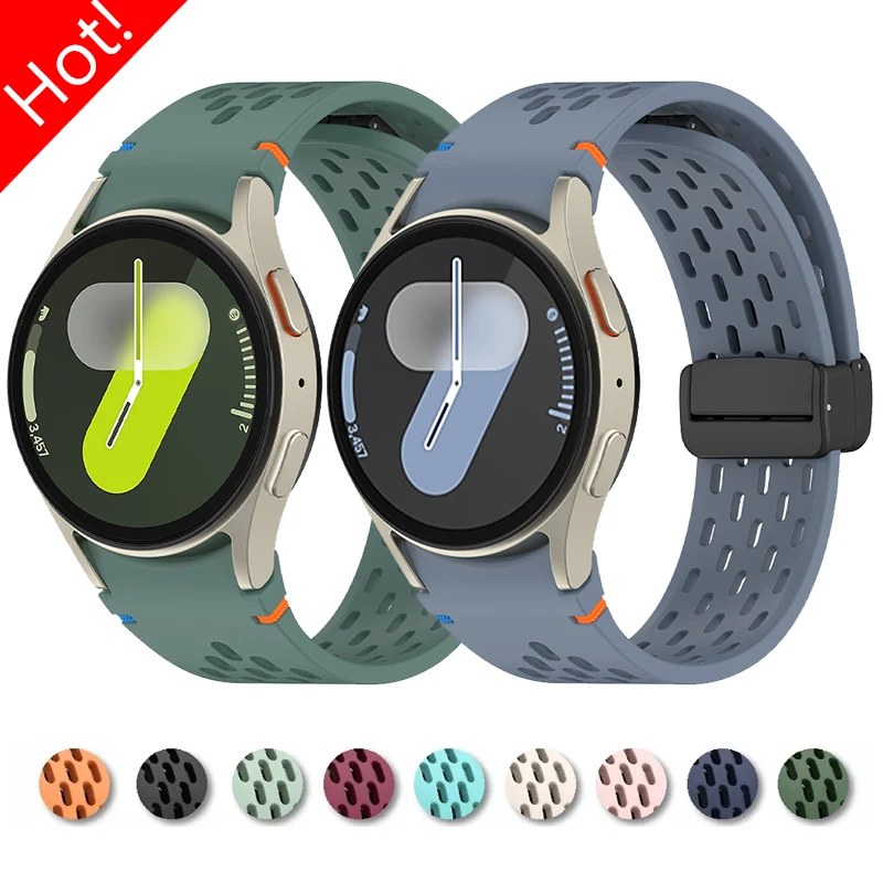 No Gaps Magnetic Strap for Samsung Galaxy Watch 7 6 5 4 FE 40/44mm Silicone Band for Galaxy Watch 6 4 Classic 5Pro 45mm Bracelet
No Gaps Magnetic Strap for Samsung Galaxy Watch 7 6 5 4 FE 40/44mm Silicone Band for Galaxy Watch 6 4 Classic 5Pro 45mm Bracelet
