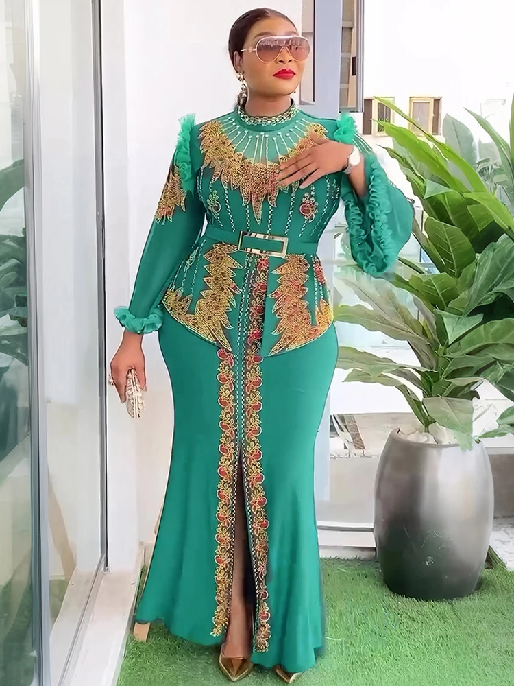 2025 Party Evening Dresses Long Luxury Gown African Lady Ankara Diamond Mermaid Dress Muslim Abayas Dashiki Africa Clothing
2025 Party Evening Dresses Long Luxury Gown African Lady Ankara Diamond Mermaid Dress Muslim Abayas Dashiki Africa Clothing