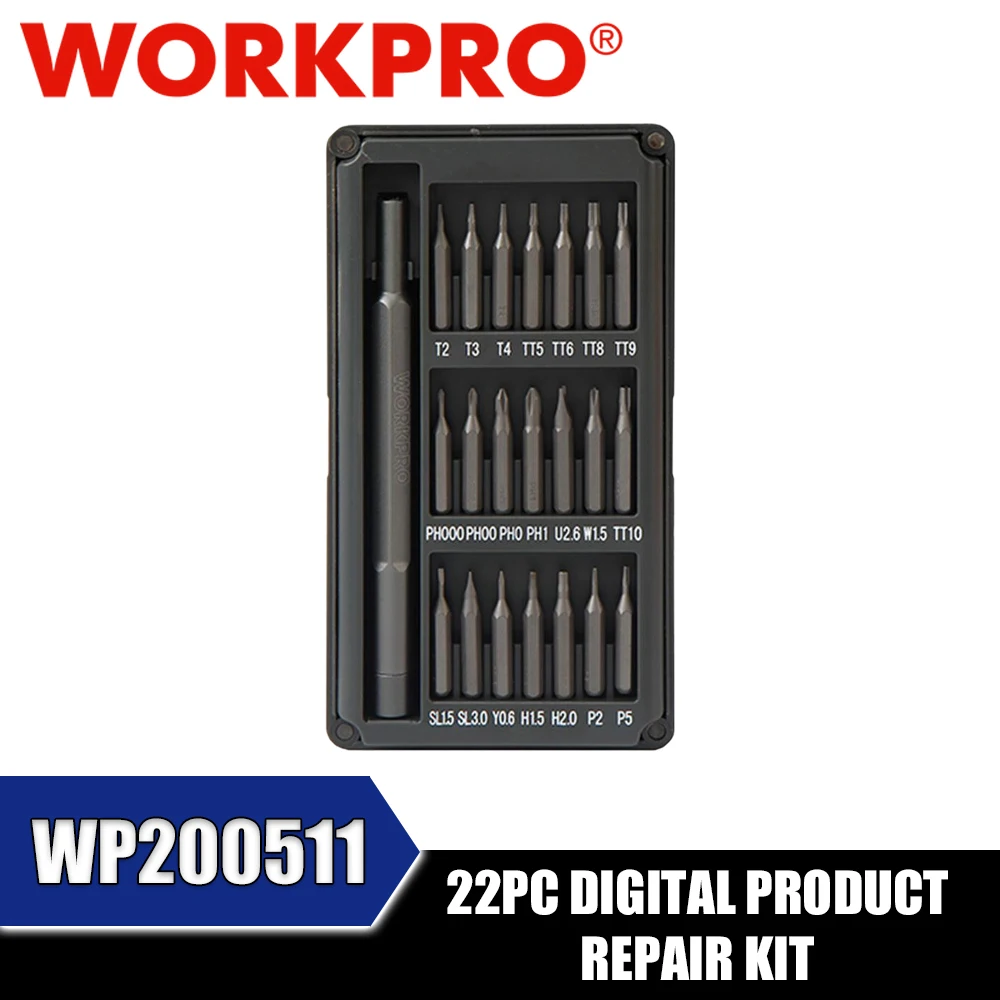 WORKPRO WP200511 22PC Digital Product Repair Kit Hand Tools
WORKPRO WP200511 22PC Digital Product Repair Kit Hand Tools