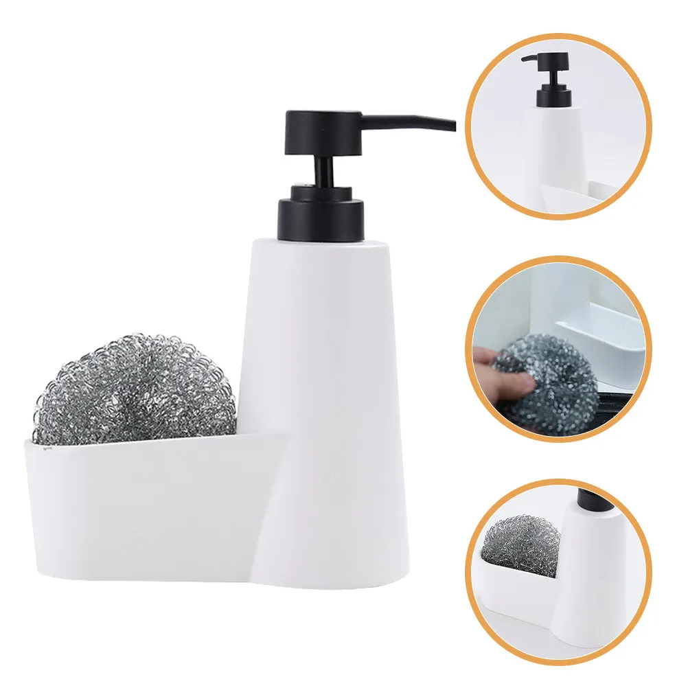 Kitchen Soap Dispenser with Sponge Holder Large Capacity Removable Pump Head Wide Mouth for Liquid Soap Shampoo Body Wash Face
Kitchen Soap Dispenser with Sponge Holder Large Capacity Removable Pump Head Wide Mouth for Liquid Soap Shampoo Body Wash Face