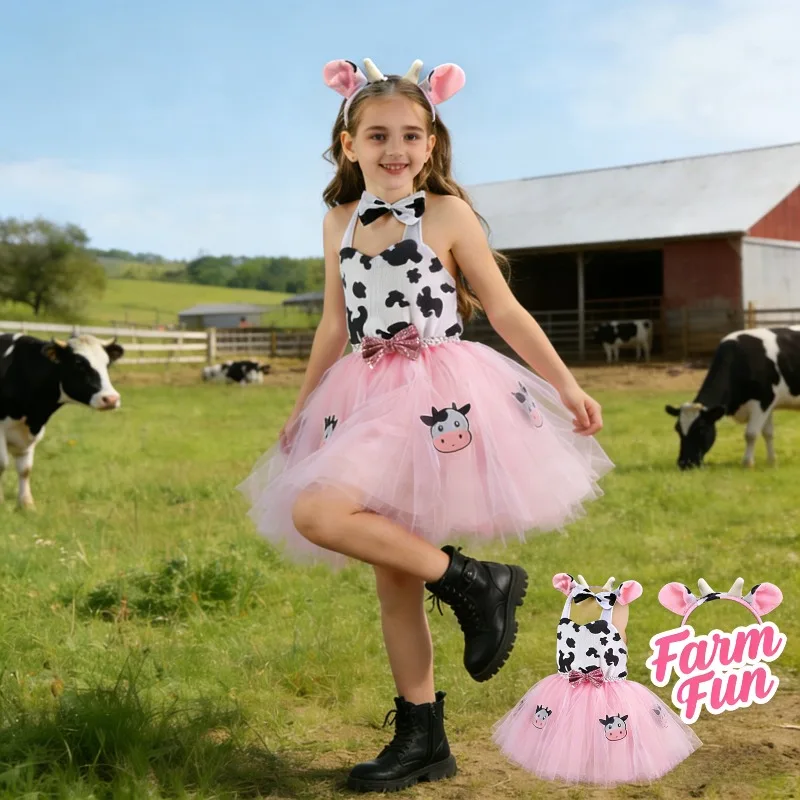 Cute Cow Costume Tutu Dress Animal Role Play Cosplay Outfit Comfortable Holiday Festival Party Stage Performance Dance Dress
Cute Cow Costume Tutu Dress Animal Role Play Cosplay Outfit Comfortable Holiday Festival Party Stage Performance Dance Dress