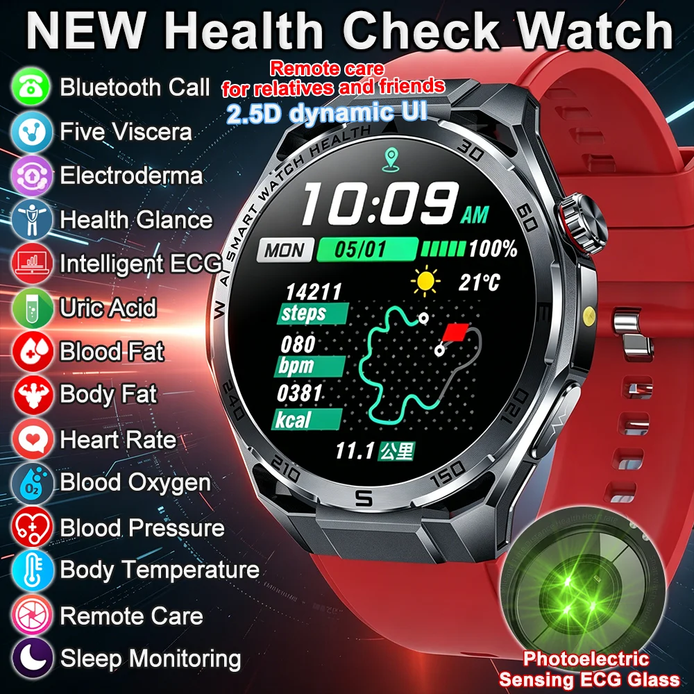 Men 2026 Smart Watch AI Health Analysis ECG Heart Rate Blood Pressure Blood Lipids Uric Acid 380Mah BT Call SmartWatch
Men 2026 Smart Watch AI Health Analysis ECG Heart Rate Blood Pressure Blood Lipids Uric Acid 380Mah BT Call SmartWatch