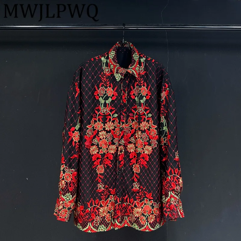 MWJLPWQ Plaid Printed Design Red Shirt Men's High Street Niched Lapel Loose Casual Long Sleeve 2025 New Autumn Fashion 12143
MWJLPWQ Plaid Printed Design Red Shirt Men's High Street Niched Lapel Loose Casual Long Sleeve 2025 New Autumn Fashion 12143