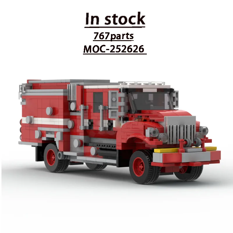 MOC-252626 New Urban Rescue Bush Fire Truck Building Block Model, 767Parts, Boys' and Children's Birthday and Christmas Toy Gift
MOC-252626 New Urban Rescue Bush Fire Truck Building Block Model, 767Parts, Boys' and Children's Birthday and Christmas Toy Gift